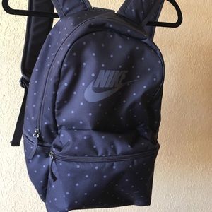 Navy Polka Dot Nike Backpack